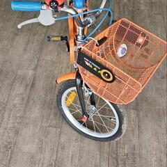 自転車16インチ(オレンジ)の画像