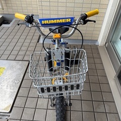 HUMMER 子供用 自転車 補助輪付　の画像