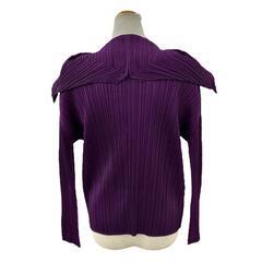 199990 ISSEY MIYAKE イッセイミヤケ ブラウス PLEATS PLEASE プリーツプリーズ パープル ポリエステル レディース [1000025372150]の画像