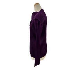 199990 ISSEY MIYAKE イッセイミヤケ ブラウス PLEATS PLEASE プリーツプリーズ パープル ポリエステル レディース [1000025372150]の画像