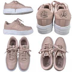 186000 NIKE ナイキ スニーカー WMNS AIR FORCE 1 PIXEL エアーフォース 1 ピクセル CK6649-200  パーティクルベージュ 24cm ローカットスニーカー 箱入り レディース [1000025340098]の画像