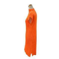 199990 ISSEY MIYAKE イッセイミヤケ ワンピース PLEATS PLEASE プリーツプリーズ オレンジ ポリエステル [1000025372570]の画像