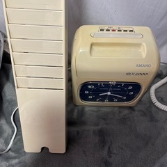 AMANO 電子タイムレコーダー BX 2000 タイムカードラック付きの画像