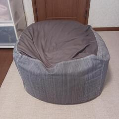 無印良品、綿デニムビーズクションの画像