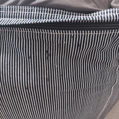 無印良品、綿デニムビーズクションの画像