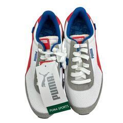 186000 現状品 PUMA プーマ 22.5cm フューチャーライダー ストリームオン 382500-01  22.5 ホワイト ブルー レッド ローカット レディース [1000025382913]の画像