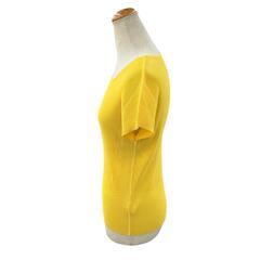 199990 ISSEY MIYAKE イッセイミヤケ カットソー PLEATS PLEASE プリーツプリーズ イエロー ポリエステル レディース [1000025372105]の画像