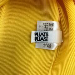 199990 ISSEY MIYAKE イッセイミヤケ カットソー PLEATS PLEASE プリーツプリーズ イエロー ポリエステル レディース [1000025372105]の画像