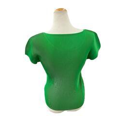 199990 ISSEY MIYAKE イッセイミヤケ カットソー PLEATS PLEASE プリーツプリーズ グリーン ポリエステル レディース [1000025372525]の画像