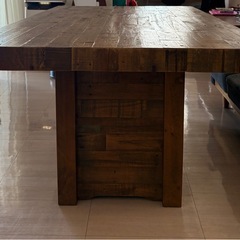 【お得セット】Ashley Furnitureテーブル × 大川家具ソファ＊おしゃれ空間にの画像