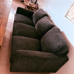 【お得セット】Ashley Furnitureテーブル × 大川家具ソファ＊おしゃれ空間にの画像