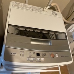 冷蔵庫、洗濯機、棚セットの画像
