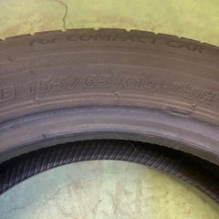 無料タイヤ　155/65R14【1217】✔️の画像