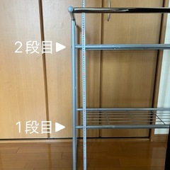 幅75cm×高さ87cm×奥行54cm 物干しラックの画像