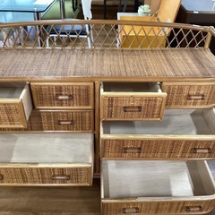 ラタンチェスト【町田市再生家具】　251557の画像