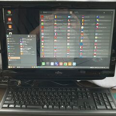 FMVE30DTW一体型パソコン LinaxMintインストール 世界のTV見れます！の画像