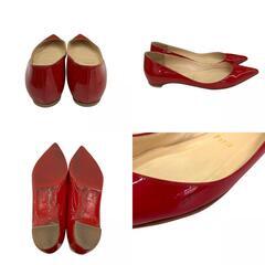 186005 Christian Louboutin クリスチャンルブタン パンプス 23 レッド [1000021826572]の画像