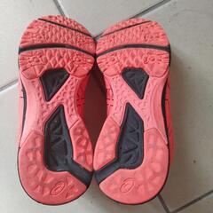 【22.5cm】ASICSスニーカーオレンジの画像