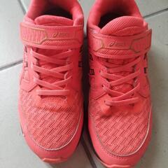 【22.5cm】ASICSスニーカーオレンジの画像
