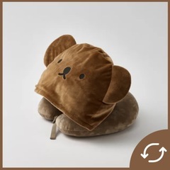【新品】studio CLIP 2WAY ネックピロー　ミッフィーとボリスの画像