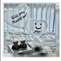 プロポーズ 風船 バルーン MARRY ME 記念日 結婚式 披露宴の画像