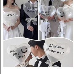 プロポーズ 風船 バルーン MARRY ME 記念日 結婚式 披露宴の画像