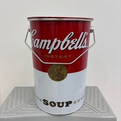 美品　(空き缶)キャンベル　インスタントスープ　アソート　ペール缶の画像
