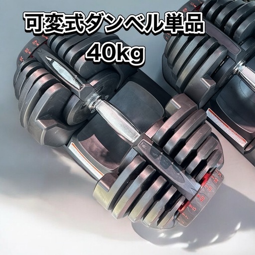 可変式ダンベル単品　40kg