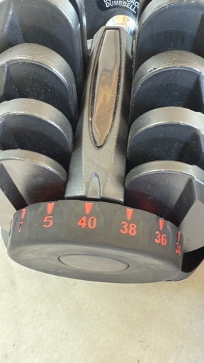 可変式ダンベル単品　40kg