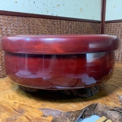 【曙塗 茶櫃】配送可能　漆器 茶道具漆器　茶道具　煎茶道具　時代物　漆芸 木製 伝統工芸品　輪島塗　懐石道具　華道具　骨董　古玩の画像