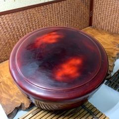 【曙塗 茶櫃】配送可能　漆器 茶道具漆器　茶道具　煎茶道具　時代物　漆芸 木製 伝統工芸品　輪島塗　懐石道具　華道具　骨董　古玩の画像