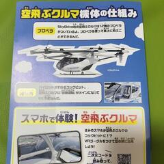 空飛ぶクルマ　万博　ペーパークラフト　VRスマホゴーグルの画像
