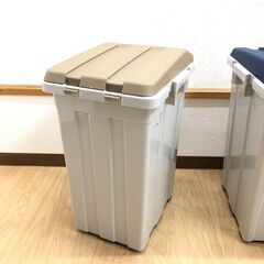 stp-3356　蓋付きゴミ箱　3個セット　アスベル　ジョイントペール　連結可能　分別ボックス　蓋つきペールボックス　ダストボックス　27L　33Lの画像