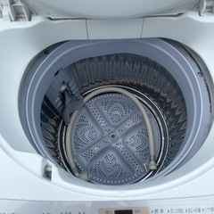 シャープ 洗濯機 ES-GE7C-W 7.0kg 2019年製の画像