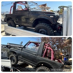 SJ30V改 5速MT 幌 ジムニー LJ50 リフトアップ構造変更済 4WDの画像
