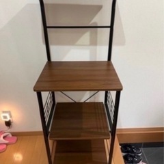 キッチン収納　レンジラック　棚の画像