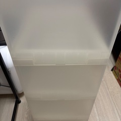 無印良品　キャスター付きプラスチックラックの画像