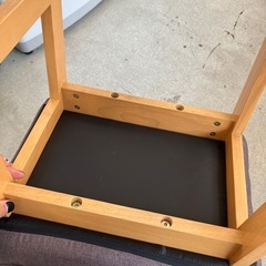 T2508-331 高座椅子 ブラウン 中古美品の画像