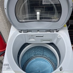 【8/28•29引取希望】1F玄関まで運び出し済/シャープ縦型洗濯機　ES-TX830Sの画像