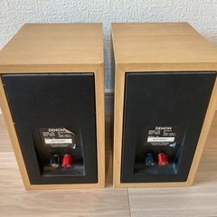 【値下げ！】DENON スピーカー + スピーカーケーブル4本の画像