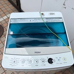 Haier JW-C45A 洗濯機　4.5kg 2019年製の画像