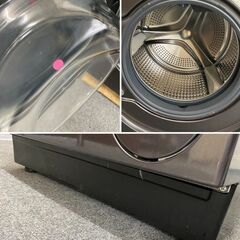 高年式!2024年製! AQUA ドラム式洗濯乾燥機 AQW-DX12P-L アクア 家電製品 本体 洗濯12kg 乾燥6kg 中古家電 中古家電 店頭引取歓迎 yR9972の画像