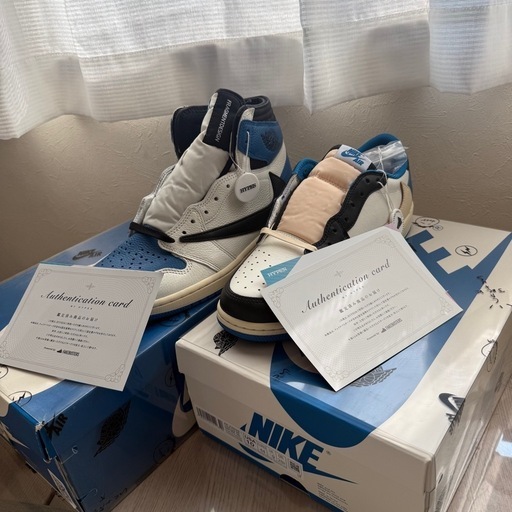 AirJordan 1 Travis Scott × Fragment High&Lowセット