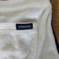 美品☆IPRESSO☆ショートパンツ☆ パイル地☆ホワイト×ネイビー☆XS-S☆の画像