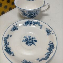 【未使用】NIKKO ニッコー「ダブルフェニックス」カップ＆ソーサー6客セット　白/青　250828-1Tの画像