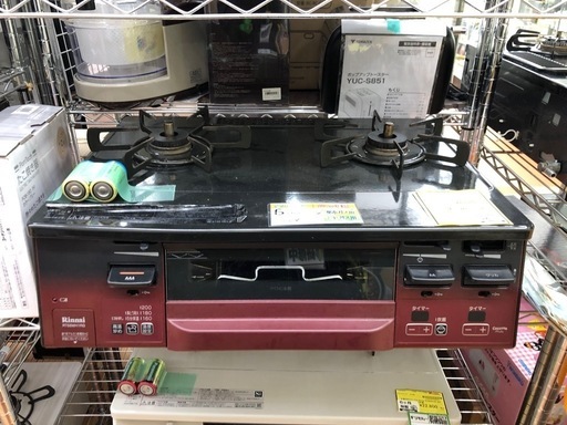 《リサイクルショップドリーム次屋店》★ジモティー割引有★都市ガステーブル　リンナイ　RT66WH1RG 2021年製☆尼崎市若王寺☆