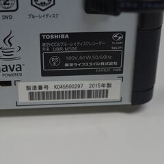 中古良品 東芝 ブルーレイレコーダー DBR-M590 確認済の画像