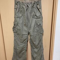 goa 綿麻タートルホックカーゴパンツ　定価2万円以上の画像