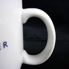 ☆TOMMY HILFIGER マグカップ 直径100mm 高さ102mm ホワイト トミーヒルフィガー コーヒーカップ ティーカップ スープマグ 白 大きめマグ 札幌 北20条店の画像