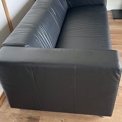 IKEA KLIPPAN クリッパン 2人掛ソファ ブラック 手渡し限定 志木市の画像